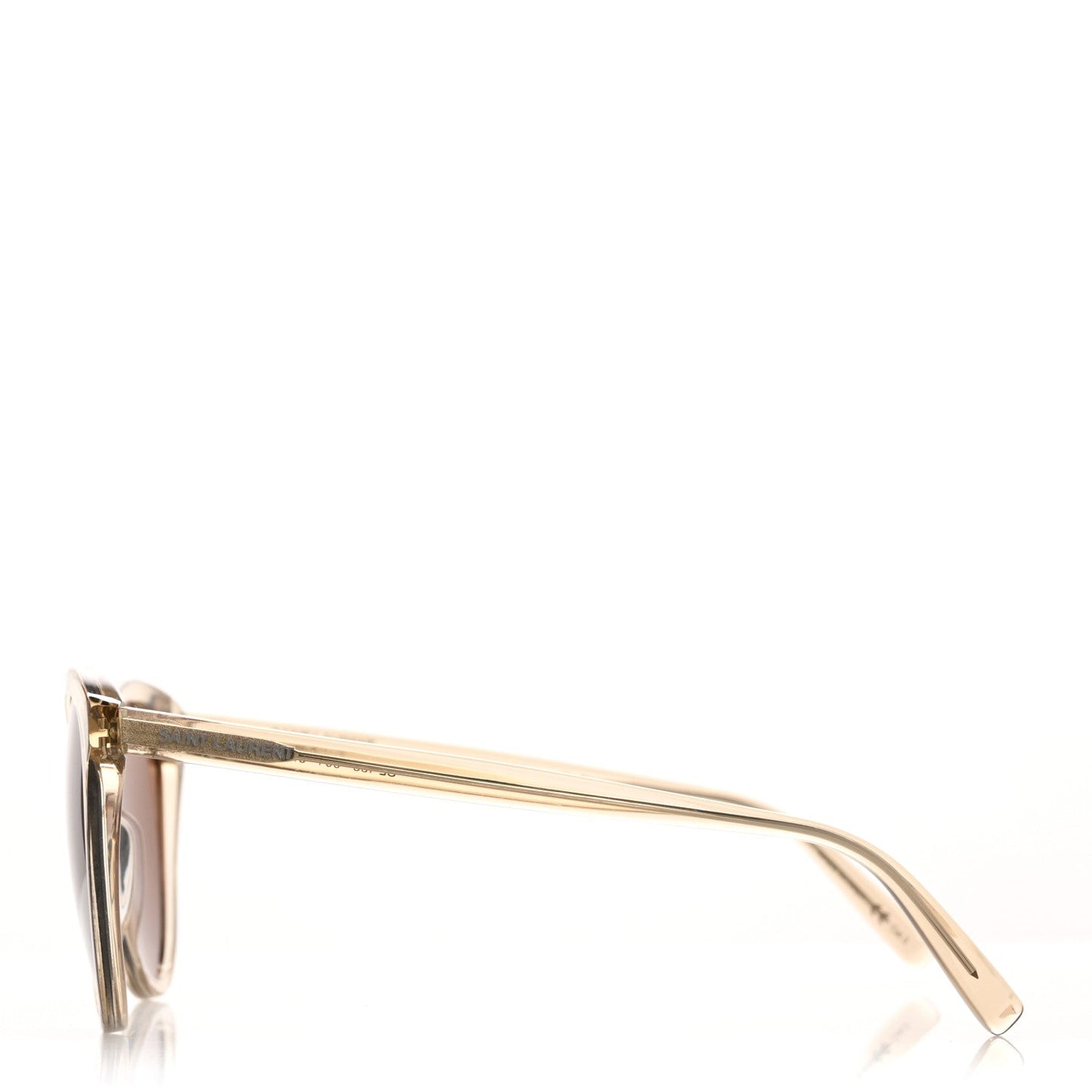 Saint Laurent Transparent Acetate SL 456 Sunglasses Beige