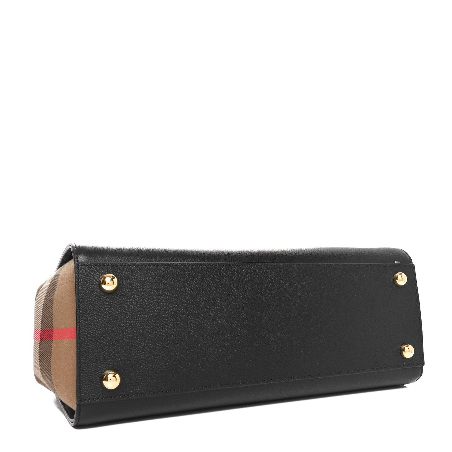 Burberry Calfskin Mega Check Small Banwell Tote Black