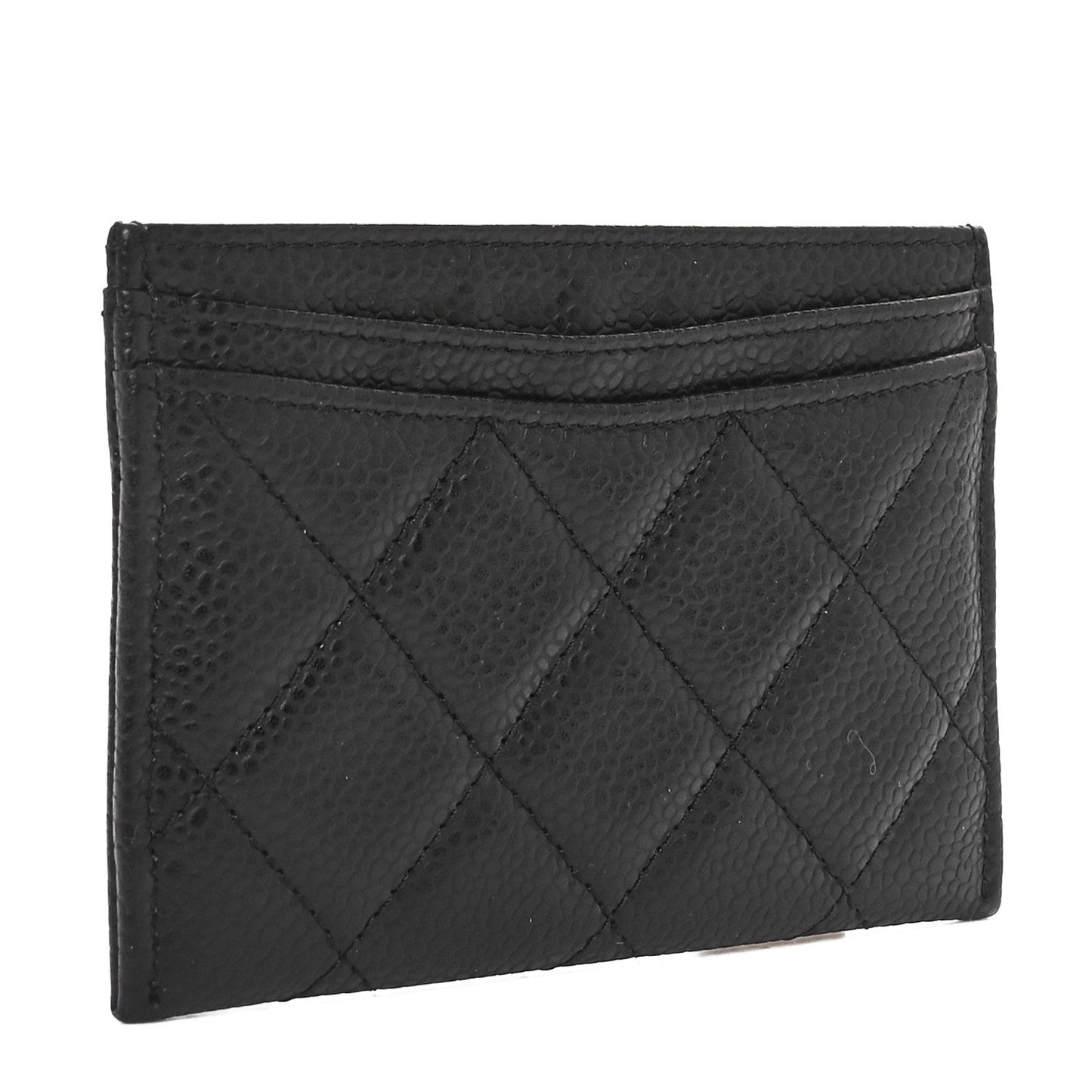 Chanel Caviar Quilted Card Holder Black
