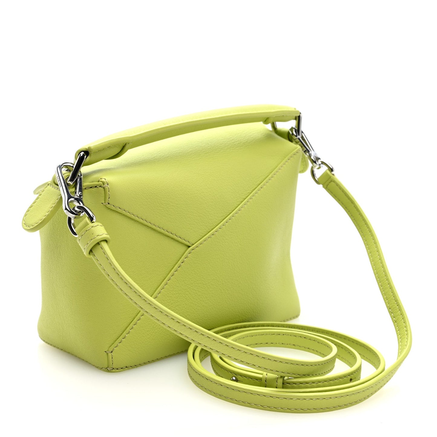 Loewe Calfskin Mini Puzzle Edge Bag Anise