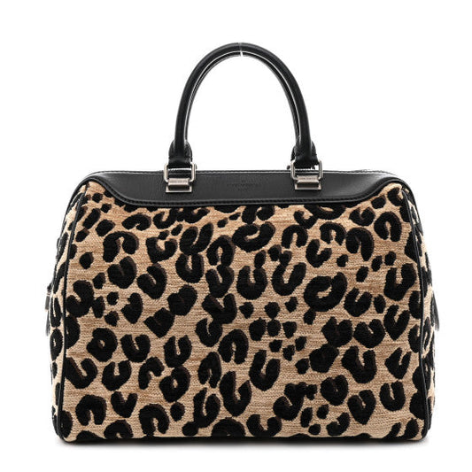 Louis Vuitton Jacquard Velvet Leopard Print Stephen Sprouse Speedy