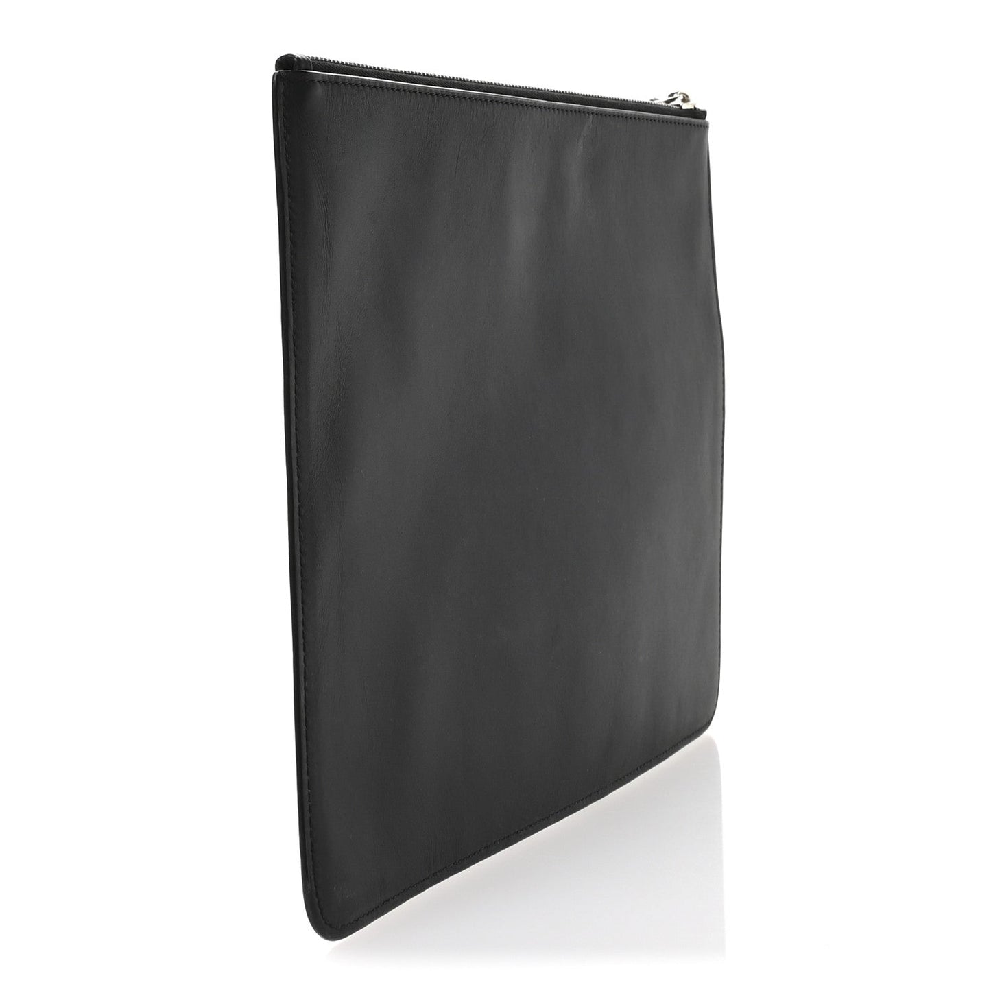 Givenchy Calfskin Jesus Print Zip Pouch Black