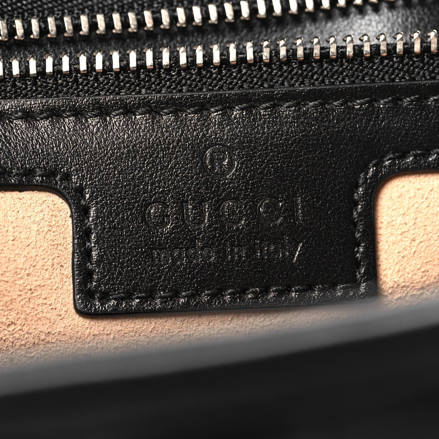 Gucci Calfskin Matelasse Aria Medium GG Marmont Shoulder Bag Black