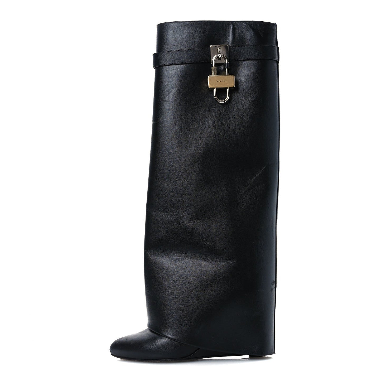 Givenchy Calfskin Shark Lock Pant Boots 38.5 Black