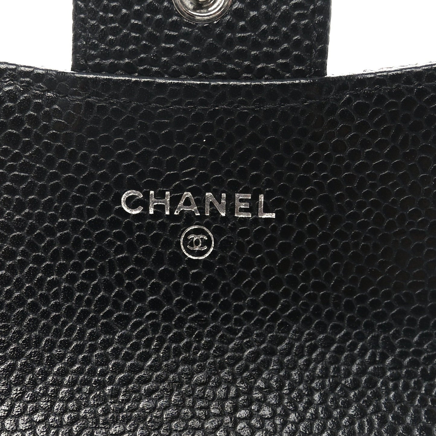 Chanel Caviar Quilted Flap Card Holder Black