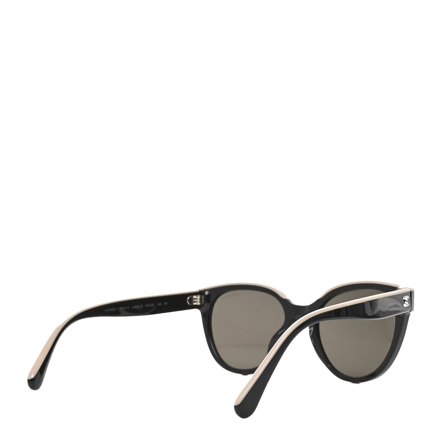 Chanel Acetate CC Butterfly Sunglasses 5414-A Black Beige