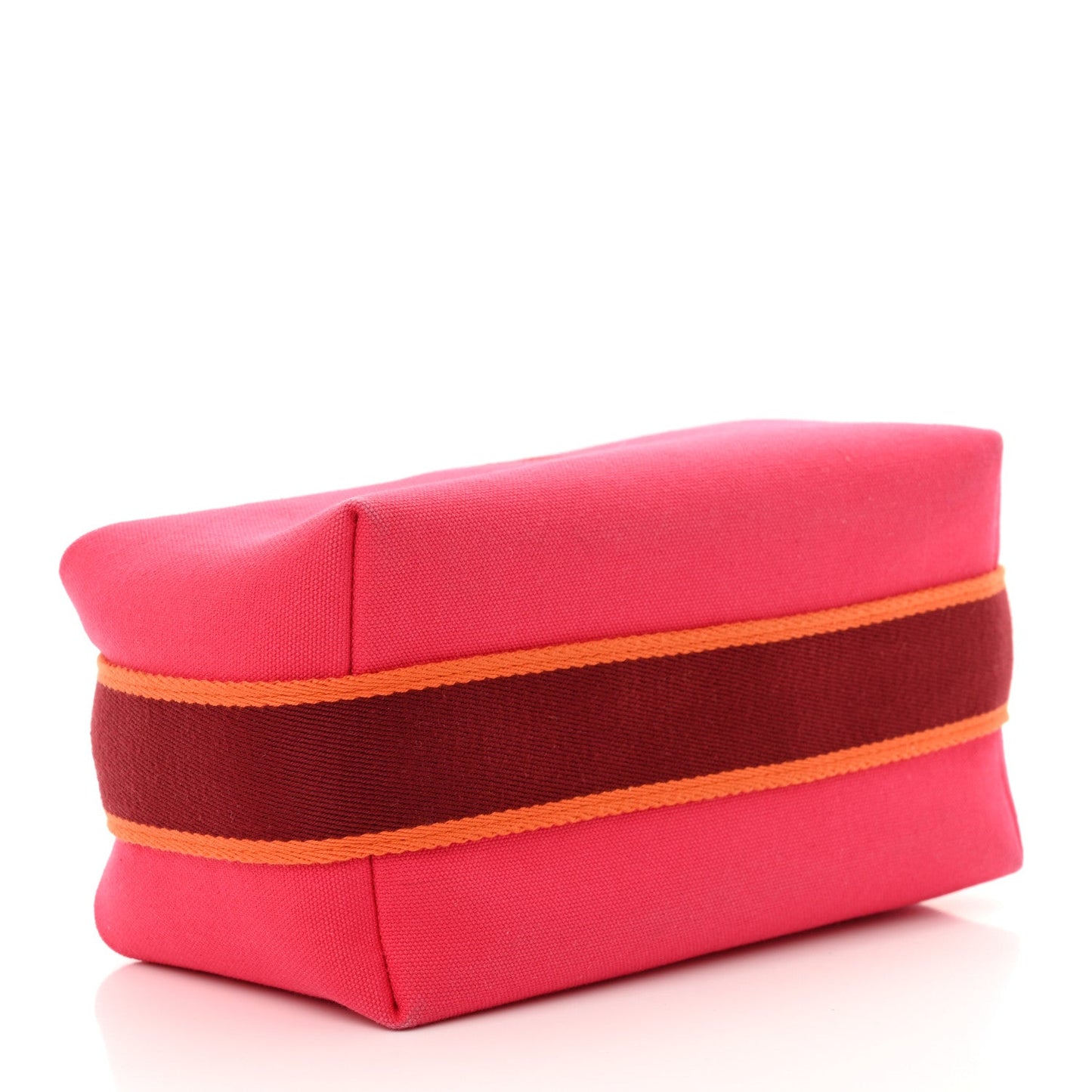 Hermes Canvas Small Bride-A-Brac Pouch Hibiscus