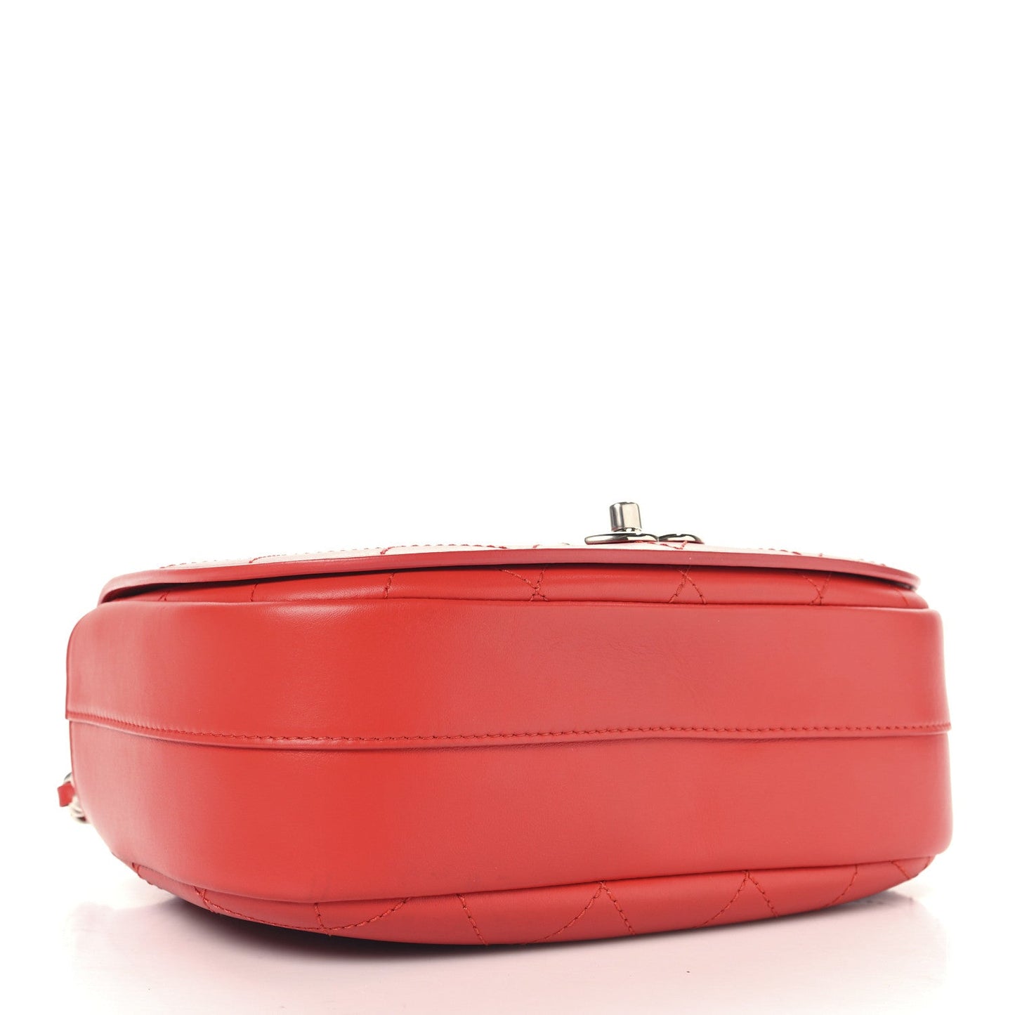Chanel Calfskin Stitched Small Ring My Bag Flap Crossbody Red