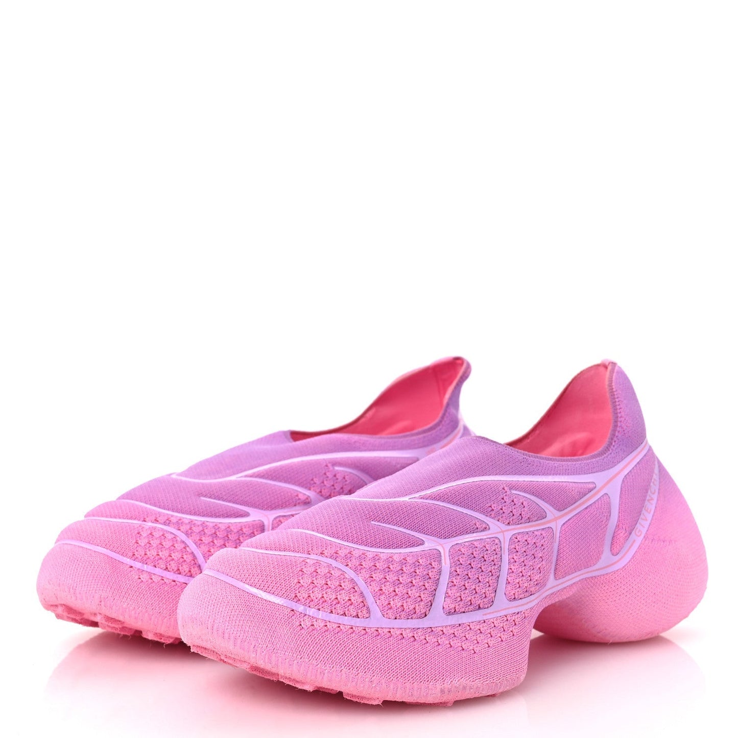 Givenchy Knit Womens TK-360 Plus Slip On Sneakers 40 Purple Pink