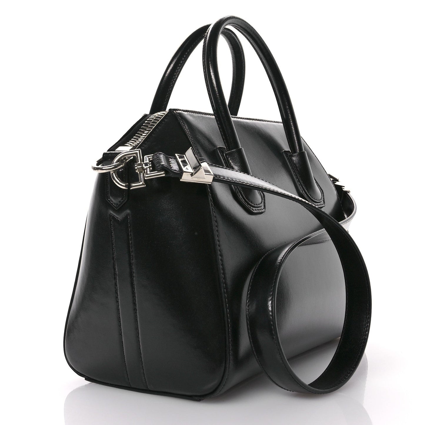 Givenchy Shiny Lord Calfskin Small Antigona Black