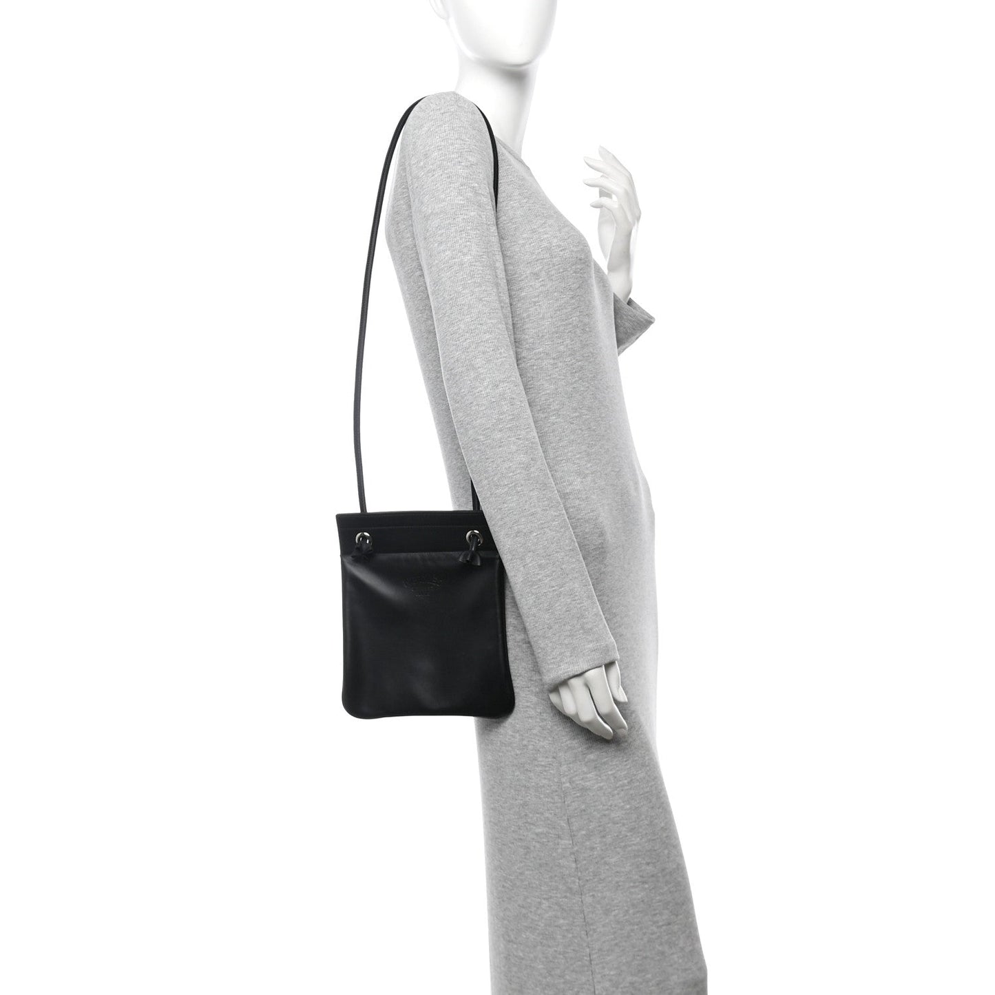 Hermes Milo Lambskin Swift Mini Aline Black