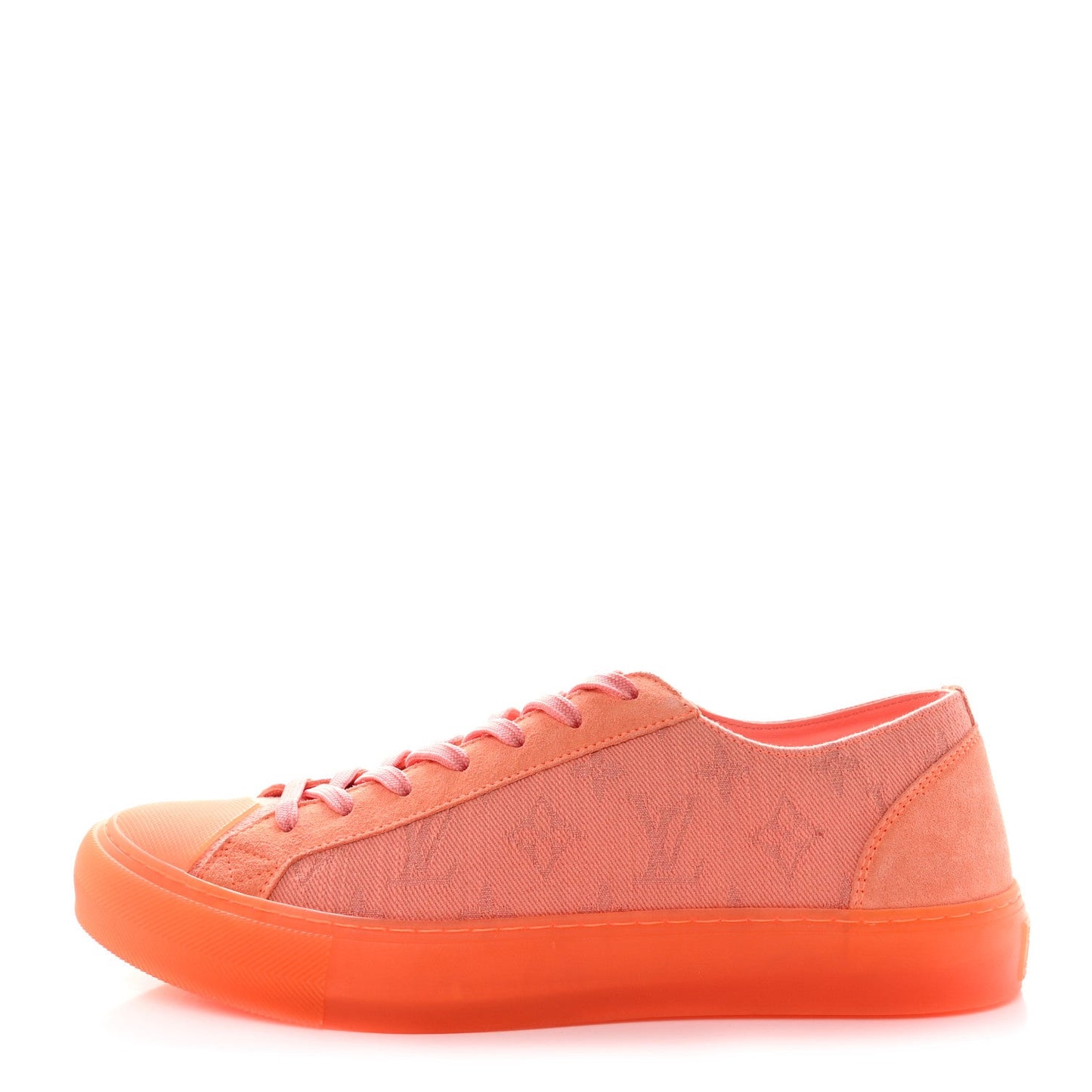 Louis Vuitton Canvas Monogram Mens Tattoo Sneakers Orange