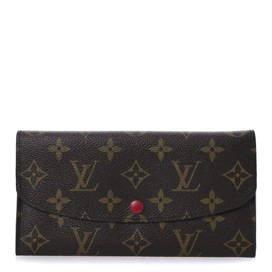 Louis Vuitton Monogram Emilie Wallet Fuchsia