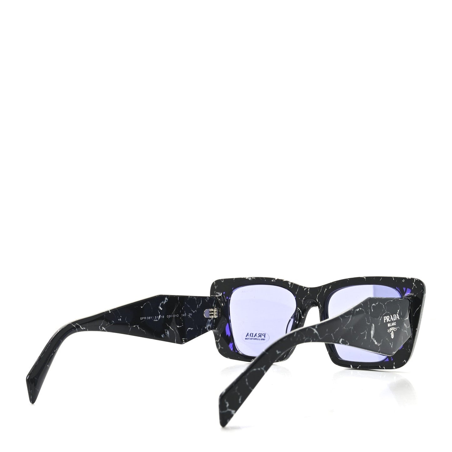 Prada Acetate Symbole Sunglasses SPR 08Y Havana Black White