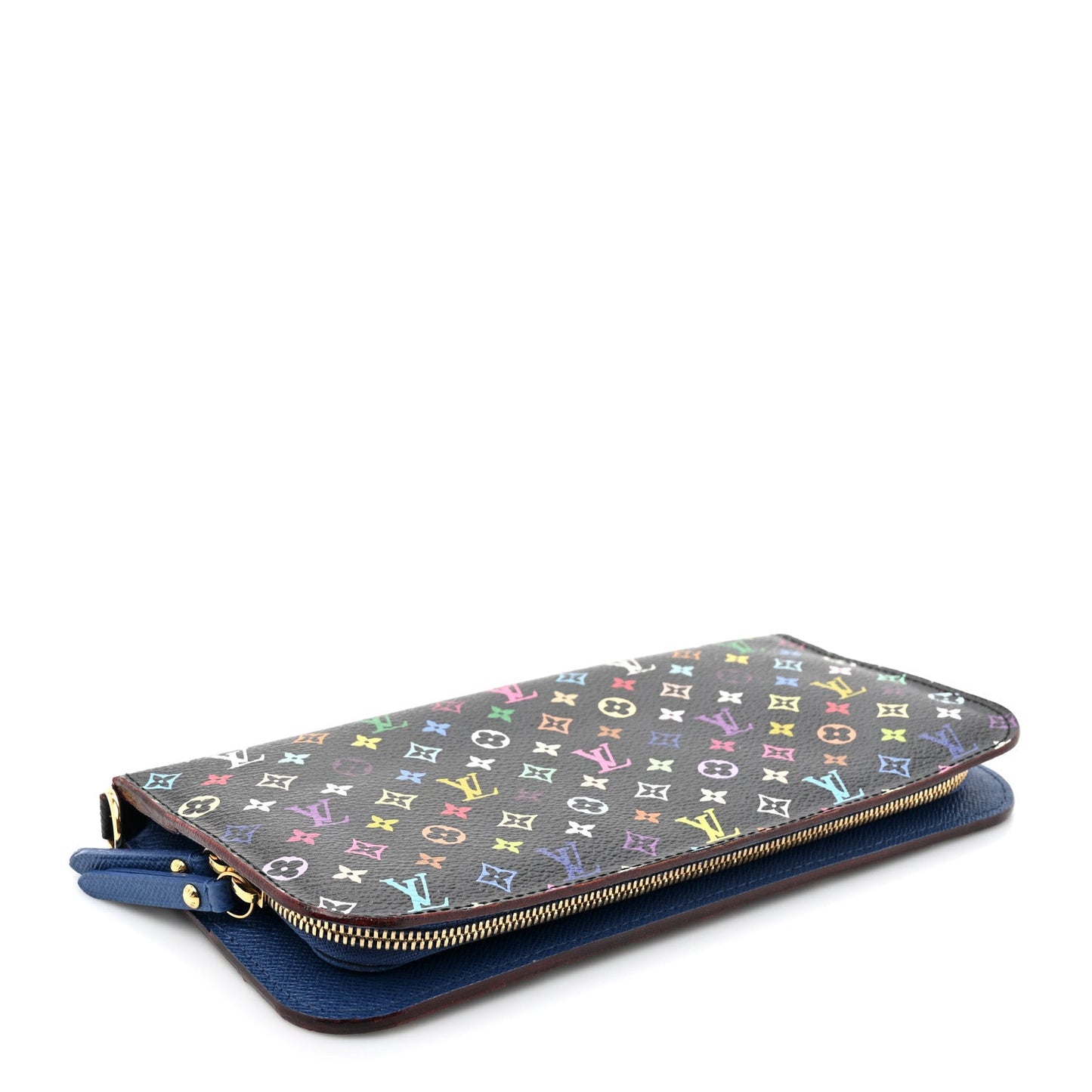 Louis Vuitton Monogram Multicolor Insolite Wallet Black Bleuet