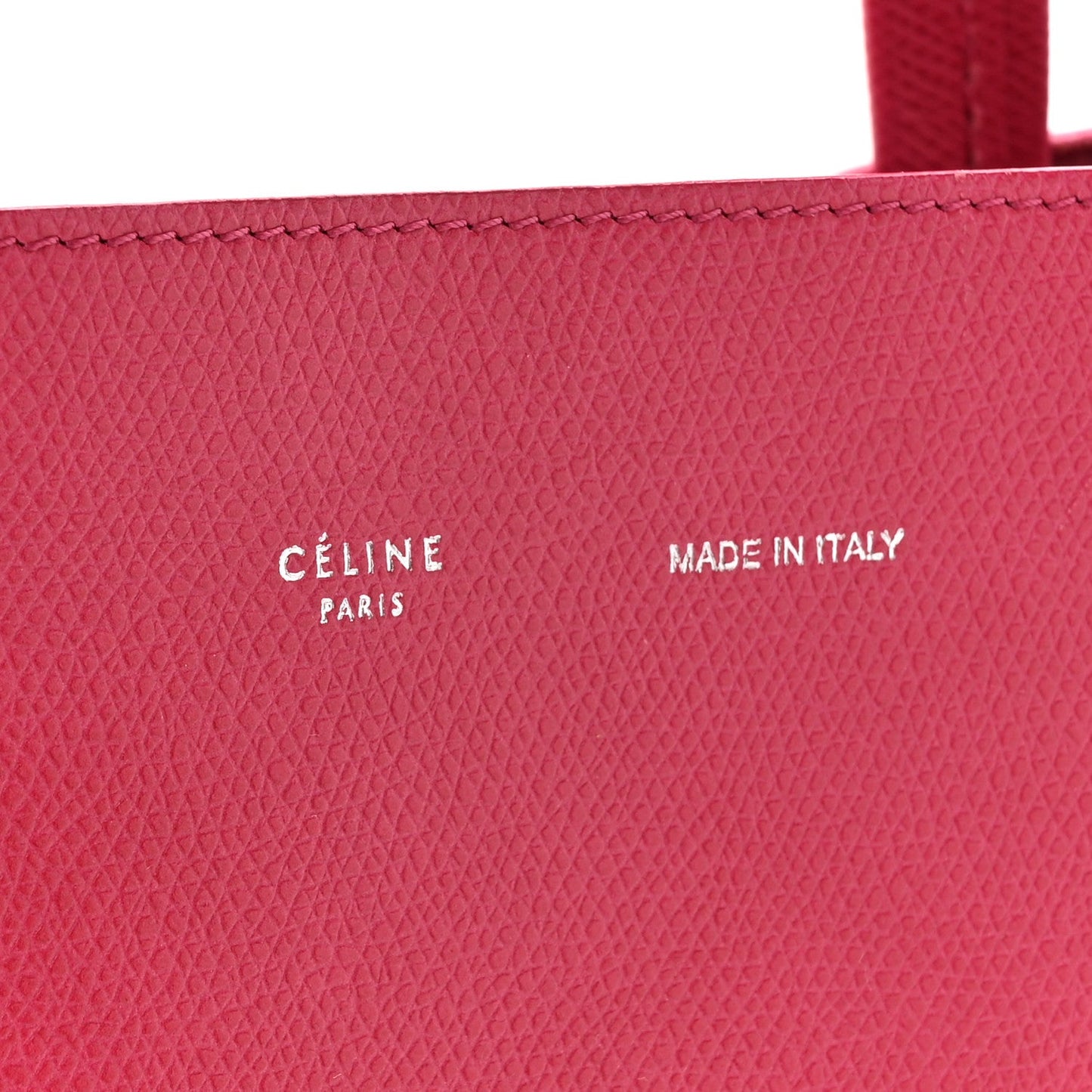 Celine Grained Calfskin Medium Horizontal Cabas Phantom Pink