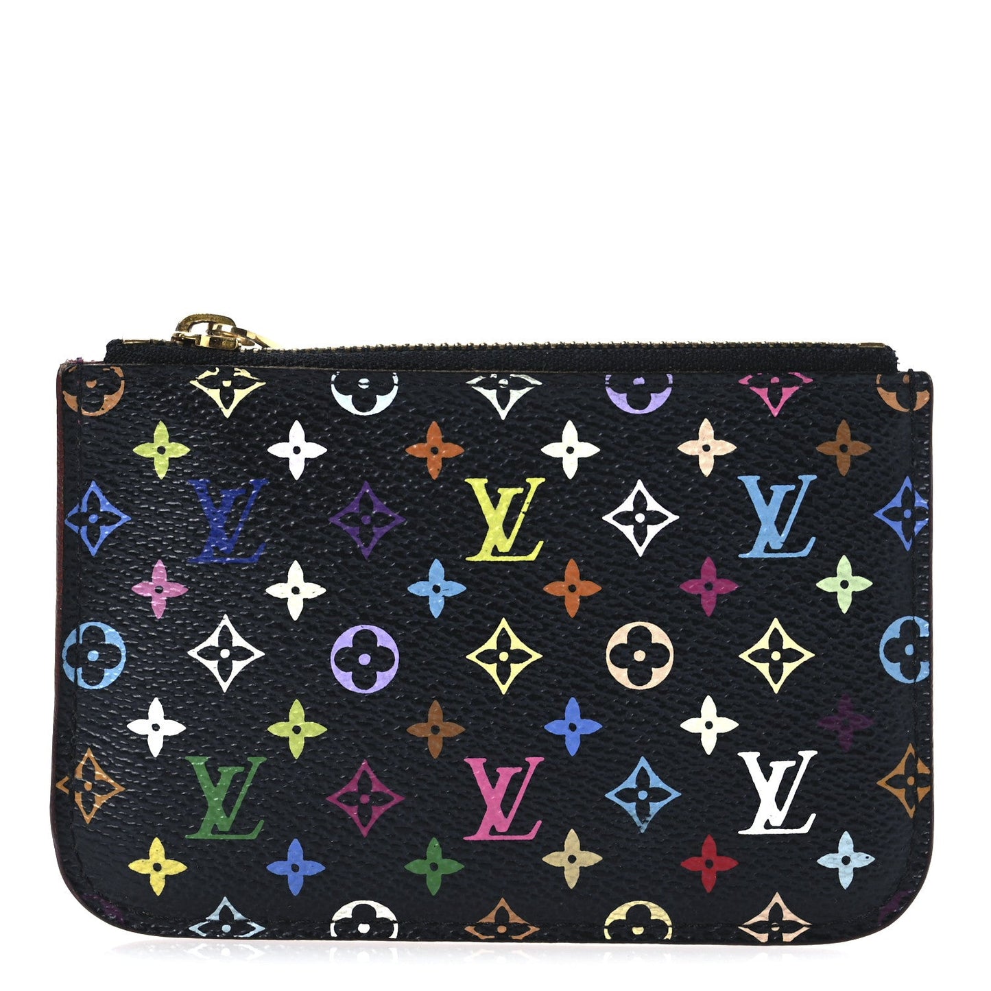 Louis Vuitton Monogram Multicolor Key Pouch Black Grenade