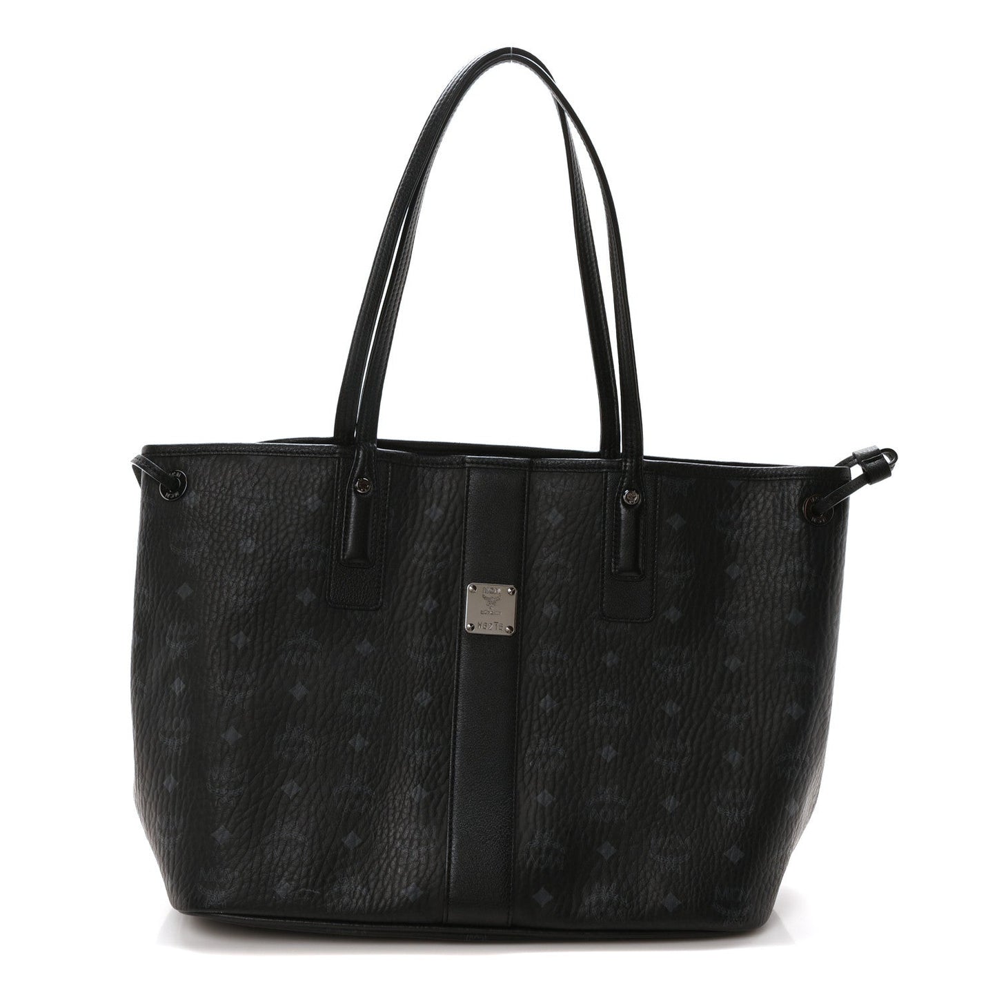 MCM MCM Visetos Large Liz Reversible Shopper Tote Black