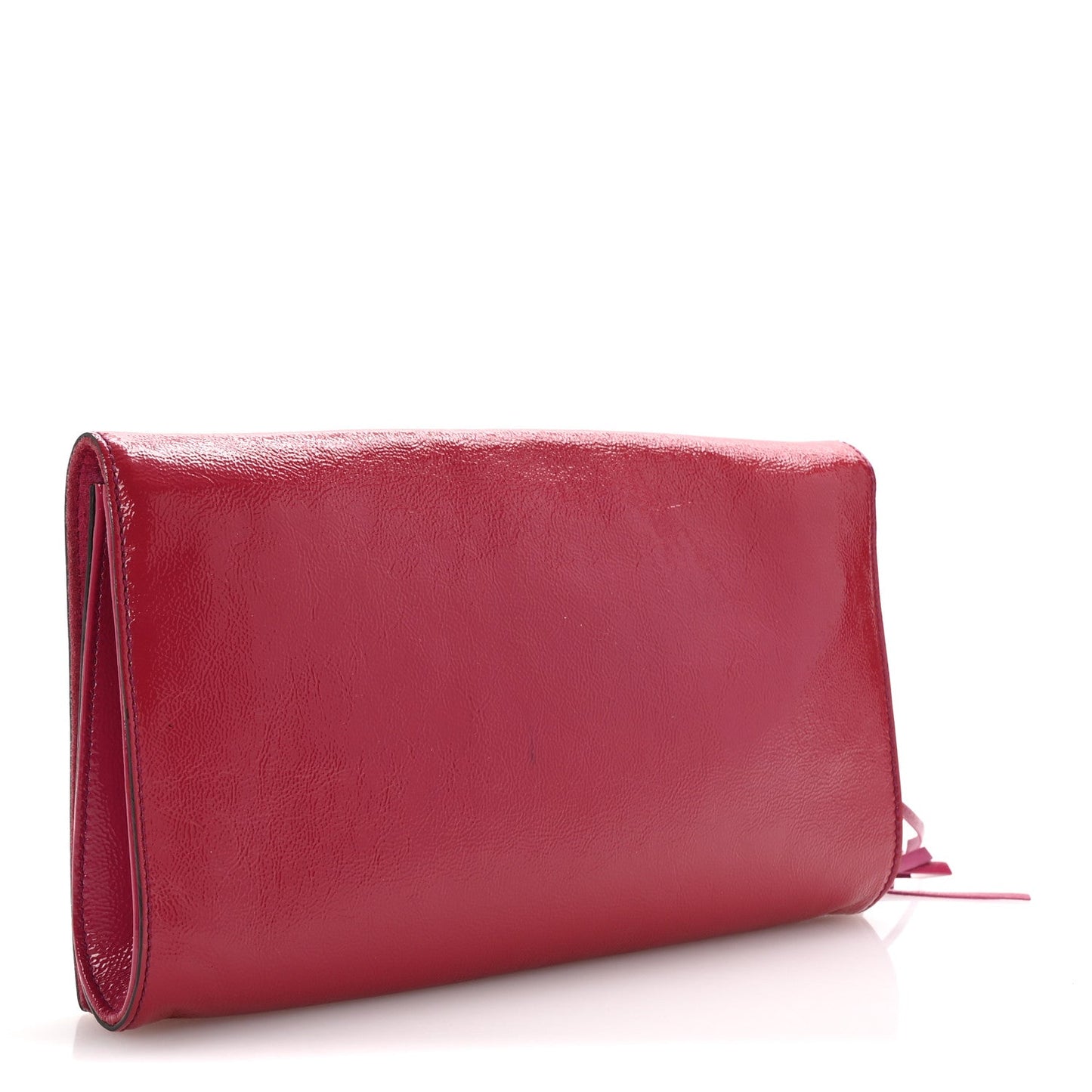 Gucci Soft Patent Medium Soho Clutch Bright Bougainvillea