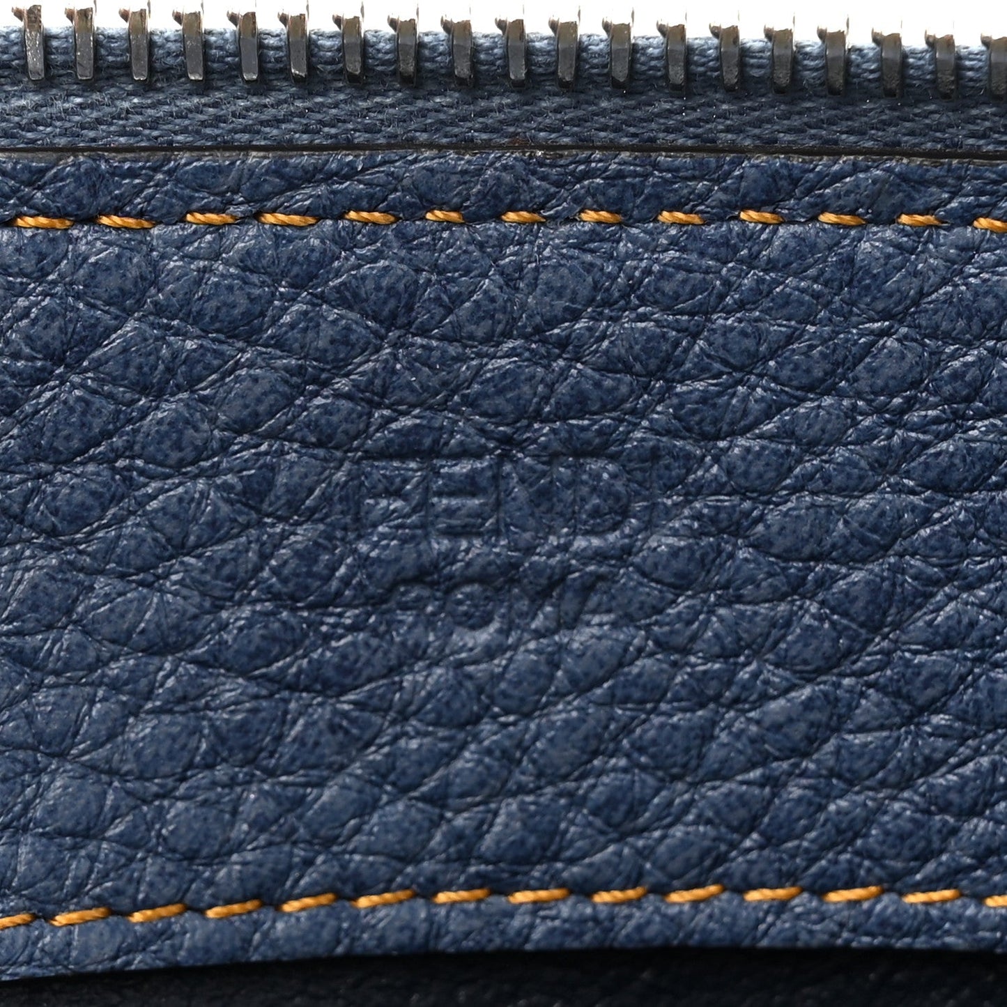 Fendi Denim Effect Cuoio Romano Mini By The Way Soft Myrtle