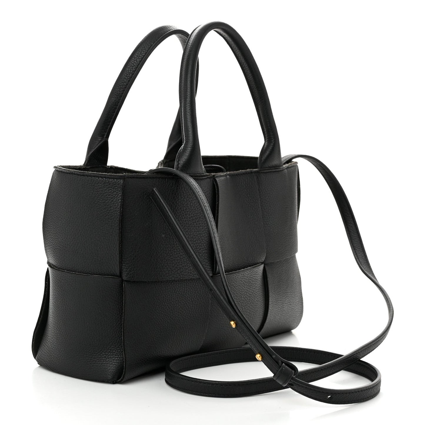 Bottega Veneta Nappa Maxi Intrecciato Mini Arco Tote Black