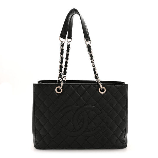 Chanel Caviar Quilted Grand Shopping Tote GST Black