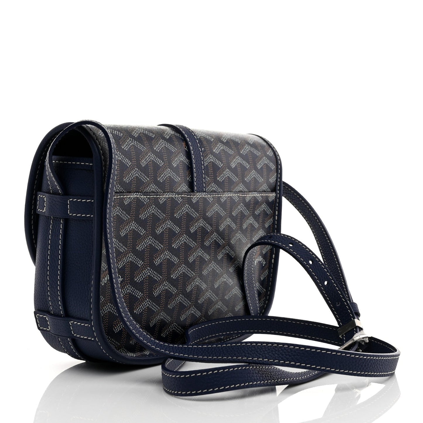 Goyard Goyardine Belvedere II PM Messenger Bag Navy