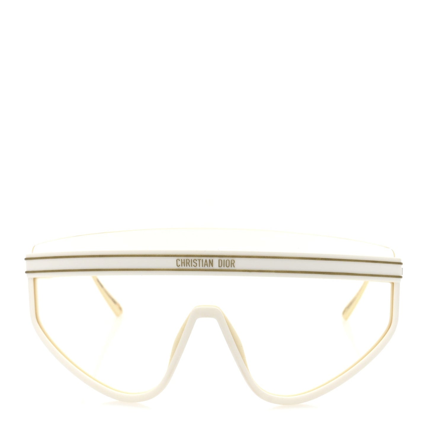 Christian Dior Acetate Mask DiorClub M2U Sunglasses Translucent Ivory