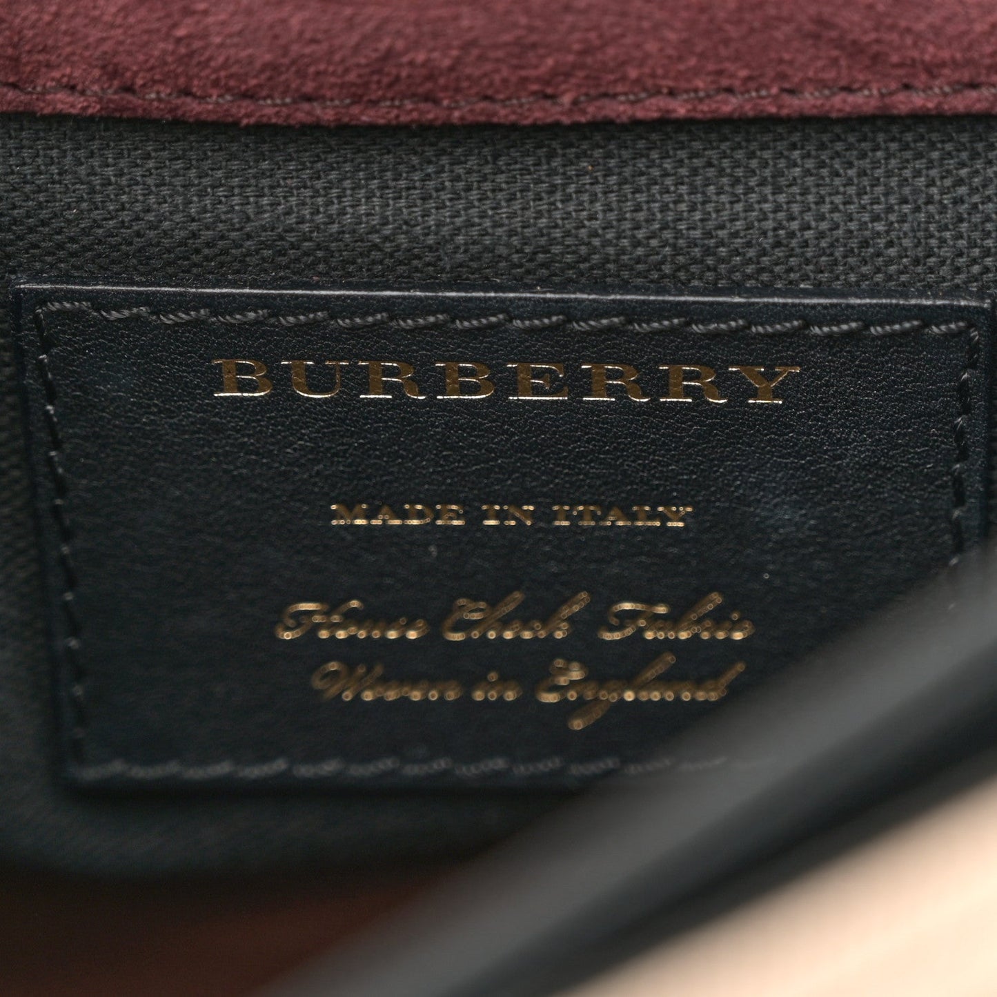Burberry Derby Calfskin House Check Small Macken Crossbody Bag Tan