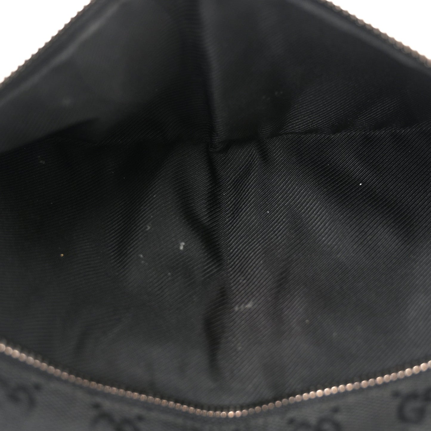 Gucci GG Monogram Double Pocket Belt Bag Black