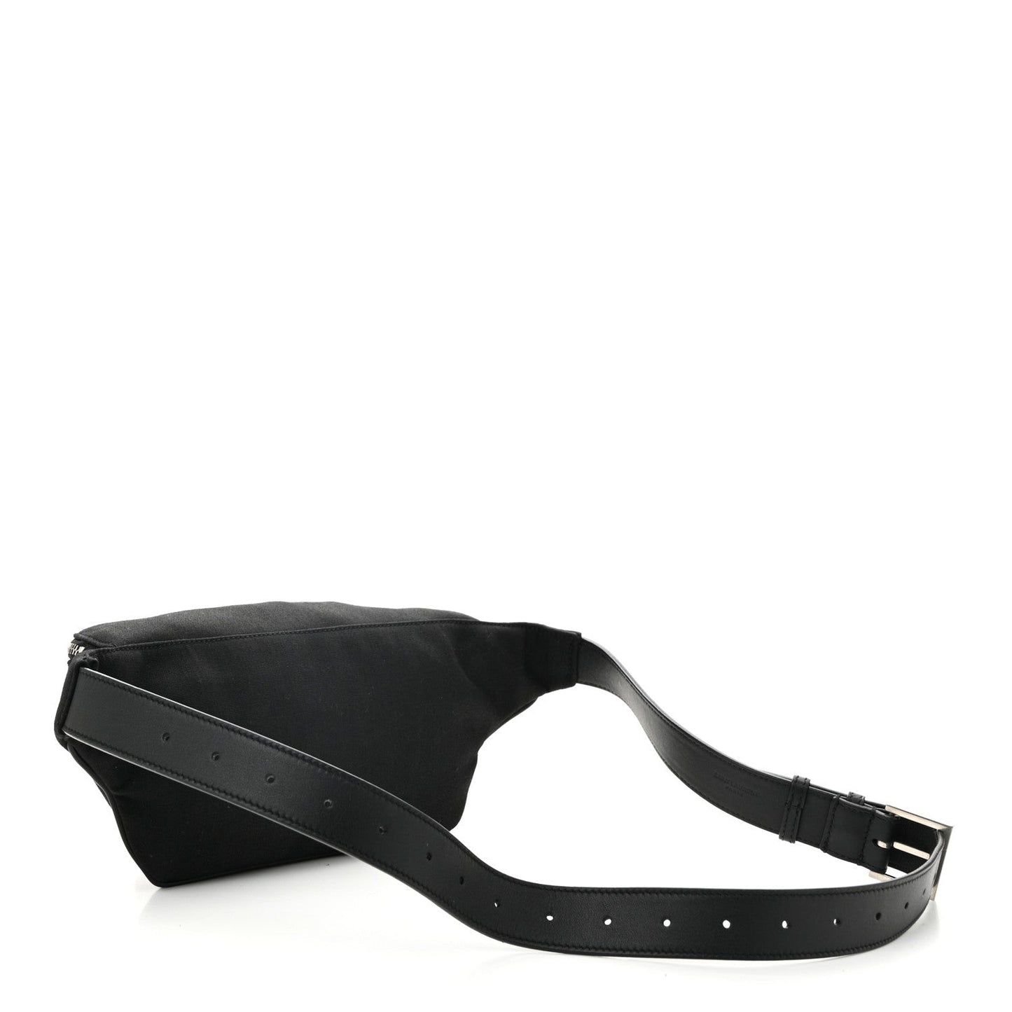 Saint Laurent Canvas Monogram Belt Bag Black