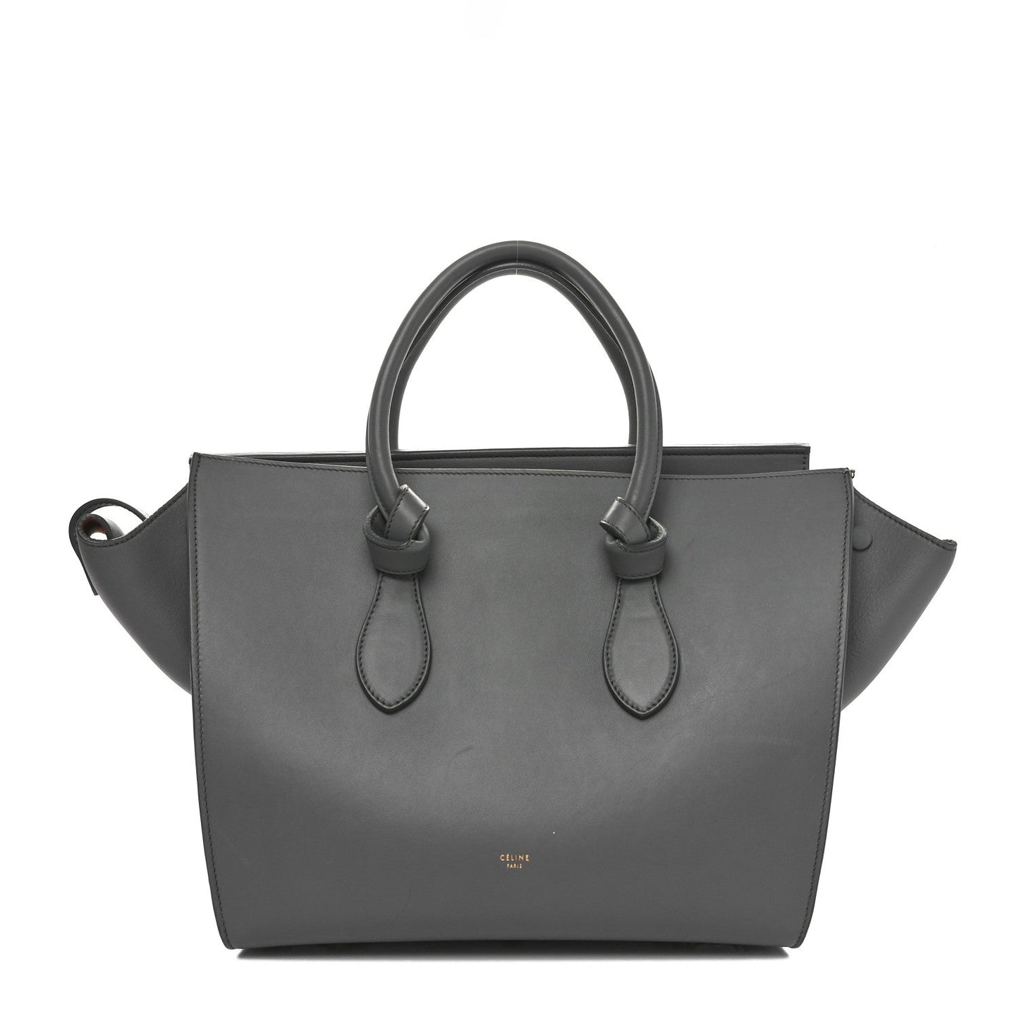 Celine Smooth Calfskin Small Tie Knot Tote Crystal Grey