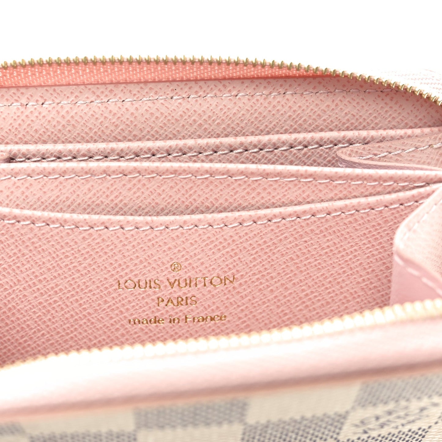Louis Vuitton Damier Azur Zippy Coin Purse Rose Ballerine