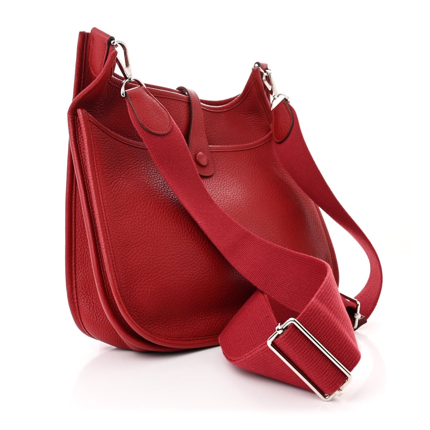 Hermes Taurillon Clemence Evelyne III PM Rouge Vif