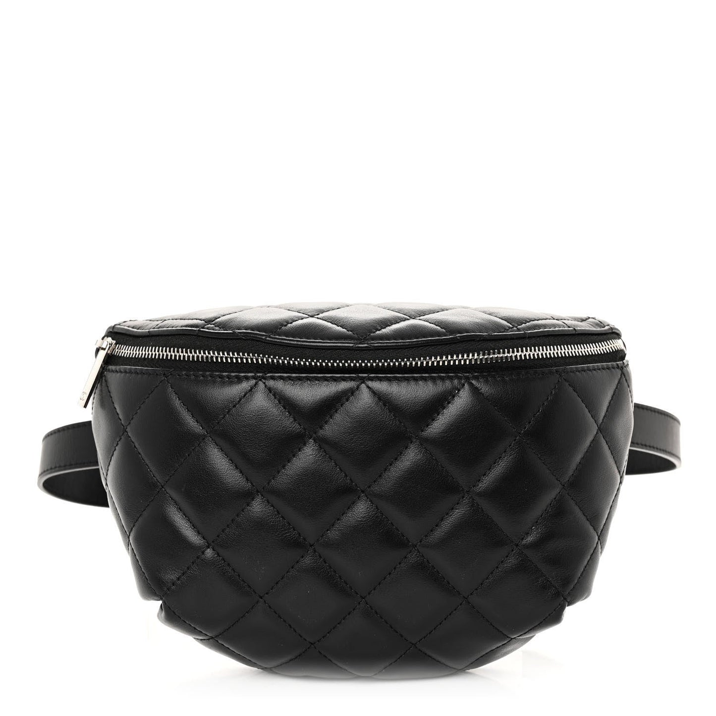 Chanel Calfskin Quilted Waist Belt Bag Black