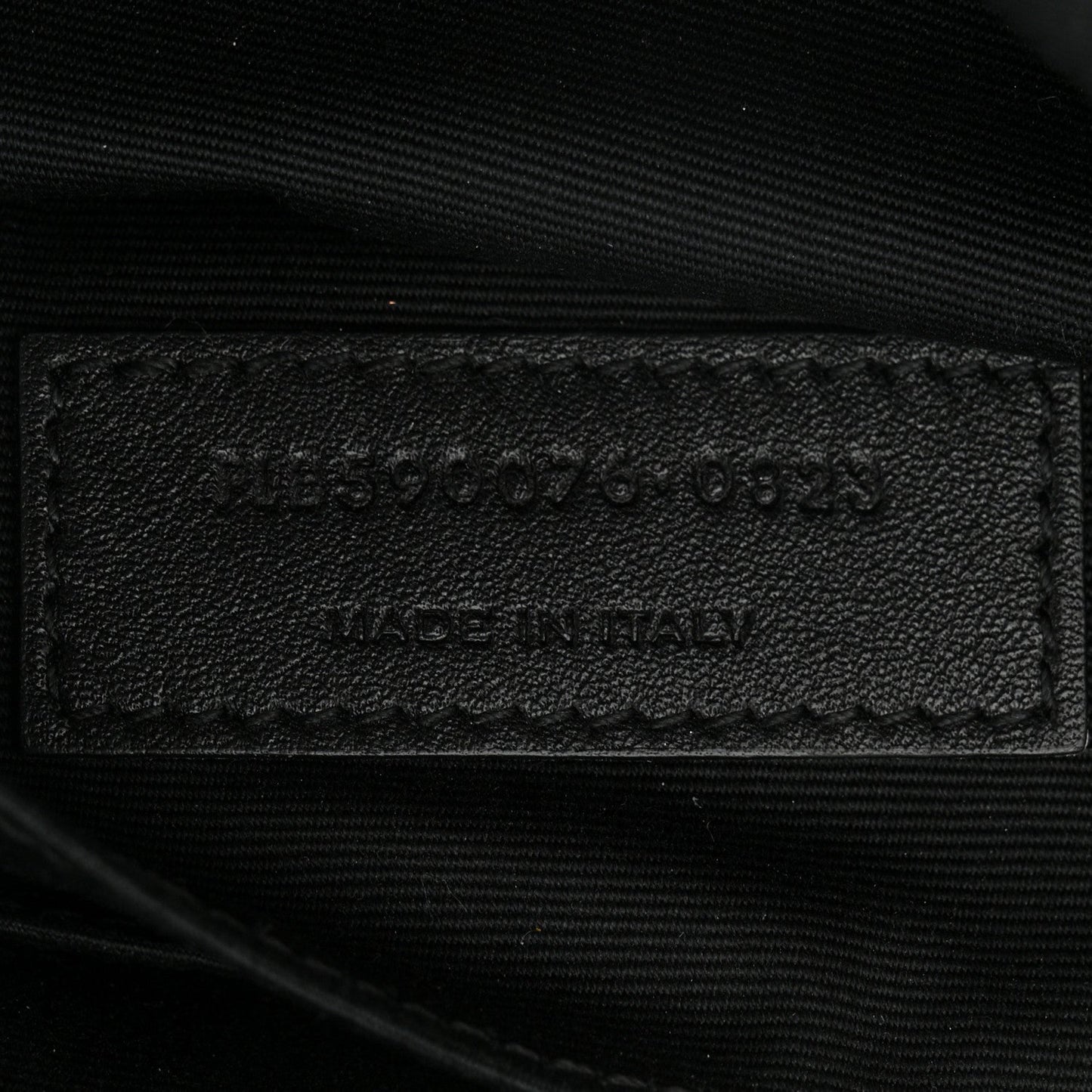 Saint Laurent Canvas Monogram Belt Bag Black