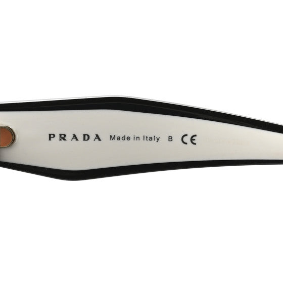 Prada Acetate Sunglasses SPR 14W Black White