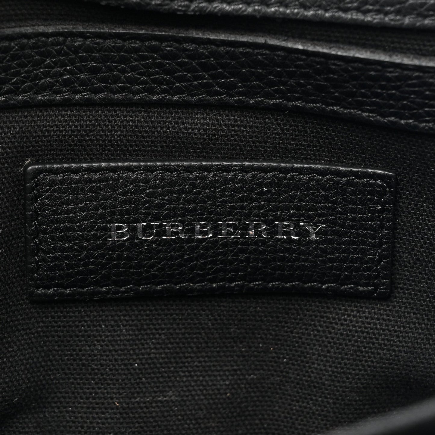 Burberry Derby Calfskin Vintage Check Small Macken Crossbody Bag Black