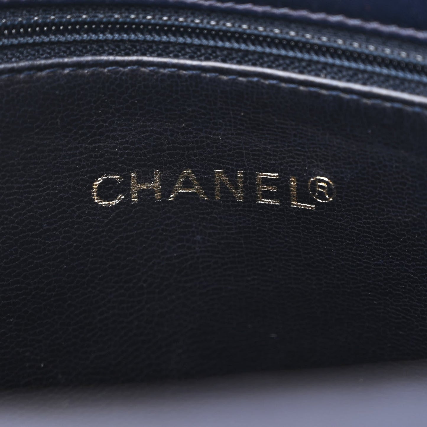 Chanel Lambskin CC Tote Navy