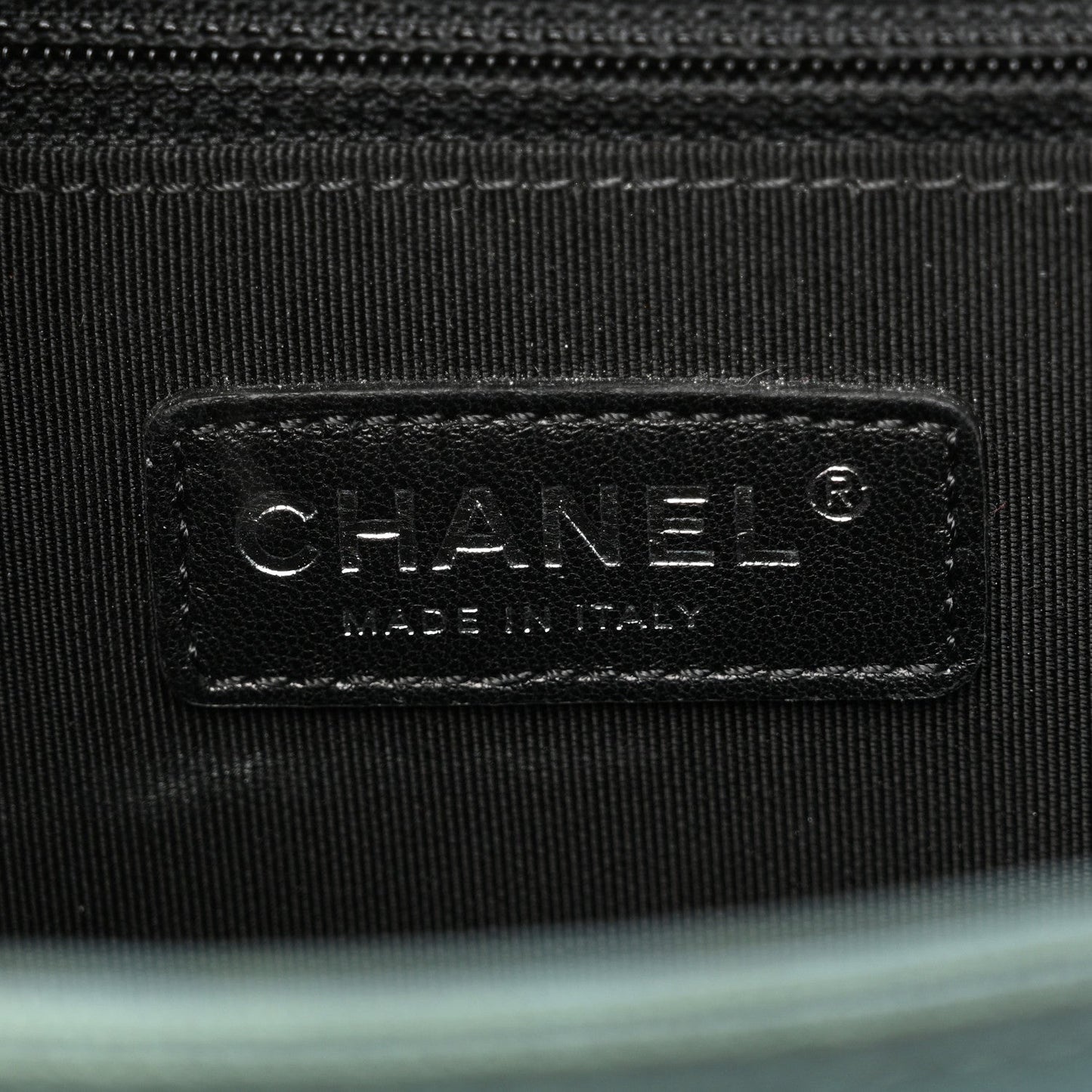 Chanel Iridescent Goatskin Quilted New Medium Boy Flap Green