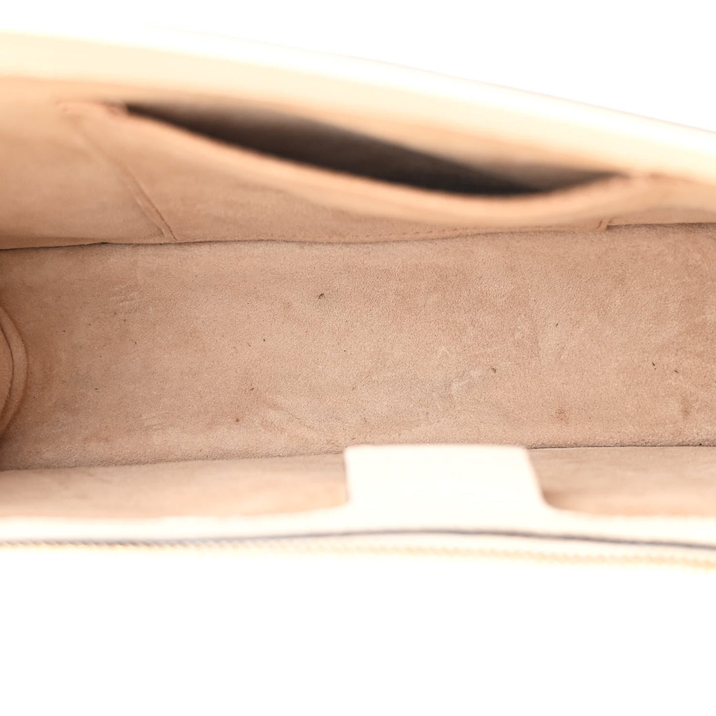 Gucci Calfskin Small Sylvie Shoulder Bag Off White