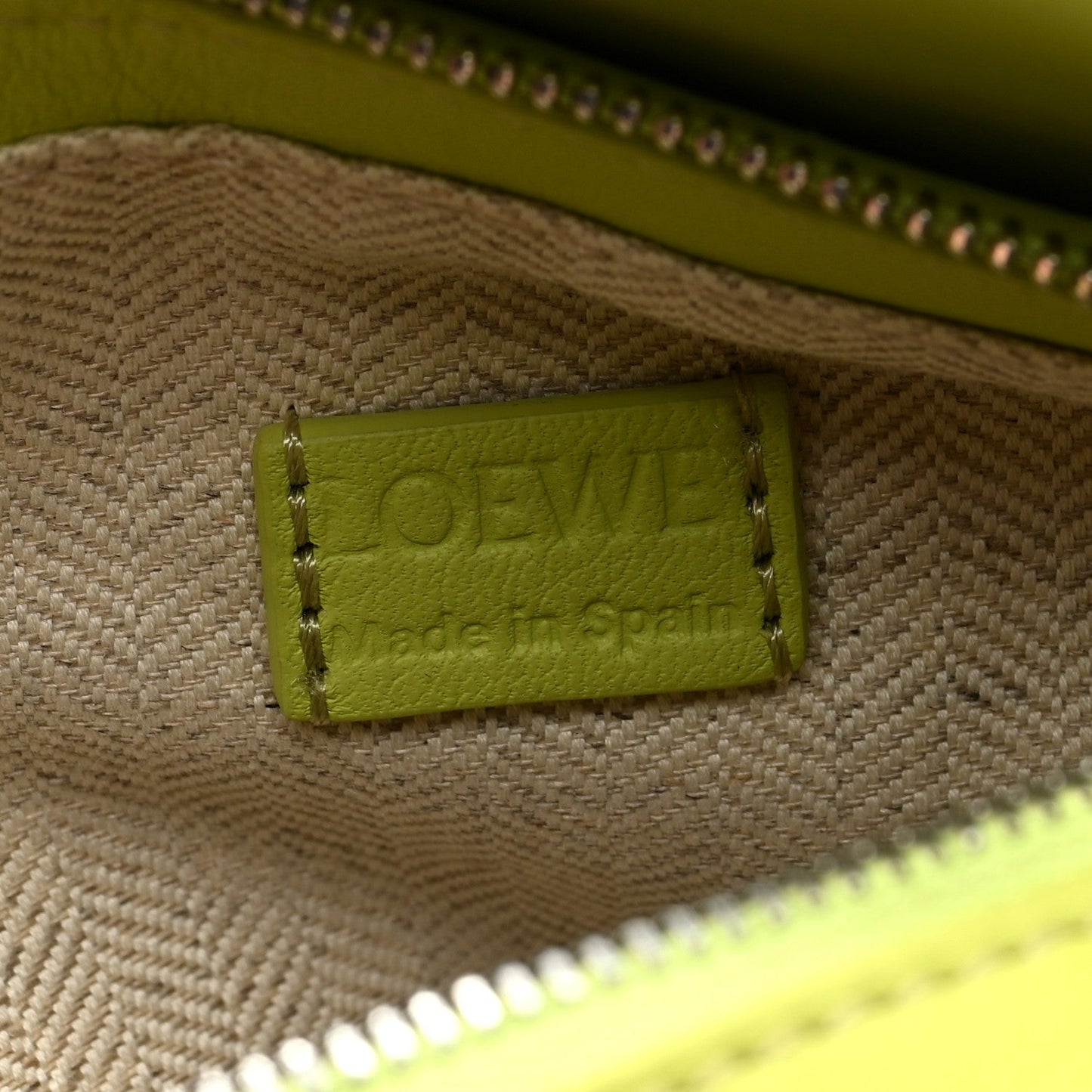 Loewe Calfskin Mini Puzzle Edge Bag Anise