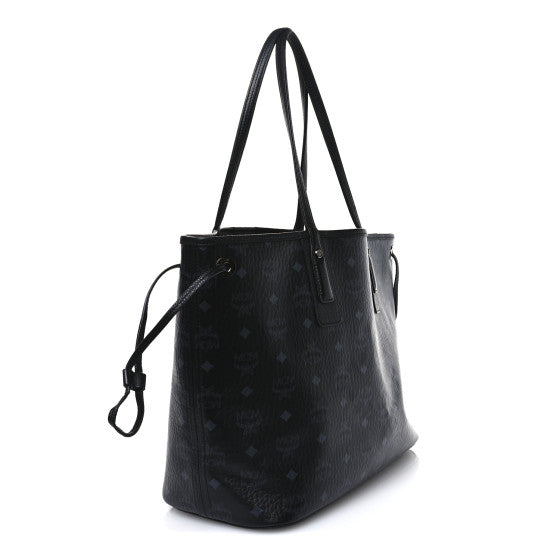 MCM MCM Visetos Medium Liz Reversible Shopper Tote Black