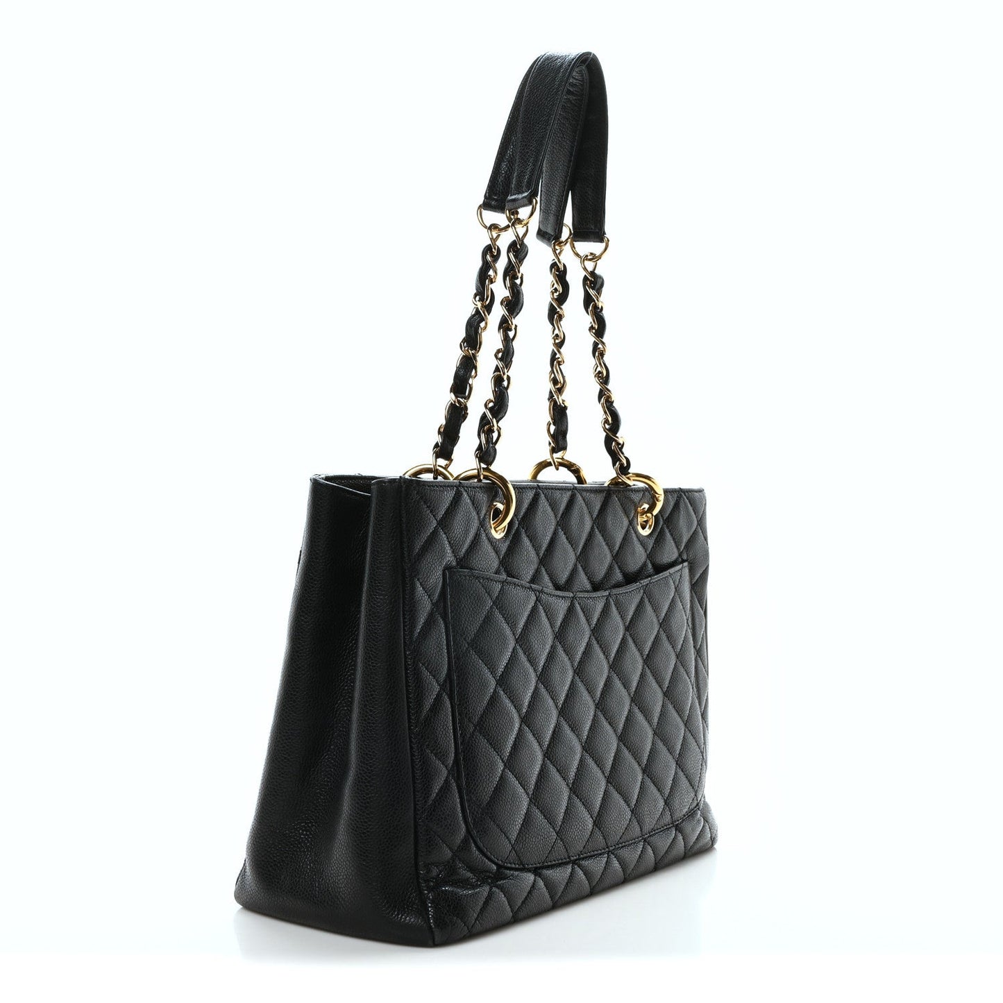 Chanel Caviar Quilted Grand Shopping Tote GST Black