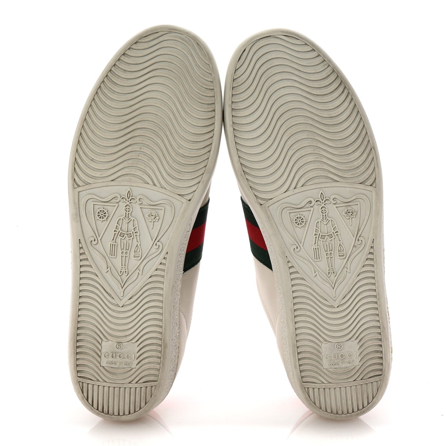 Gucci X SEGA Calfskin Ayers Web Guccy Womens Ace Sneakers 37 White