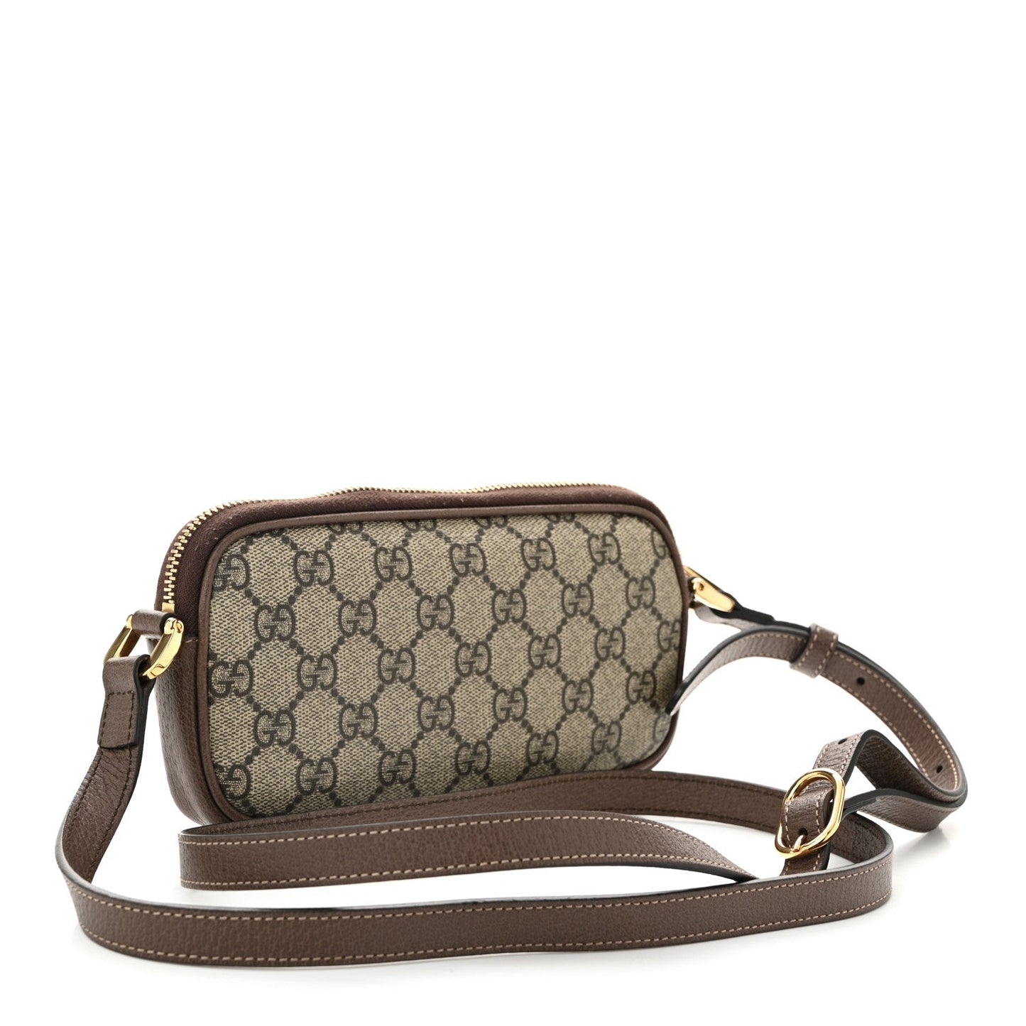 Gucci GG Supreme Monogram Web Mini Ophidia GG Bag Brown