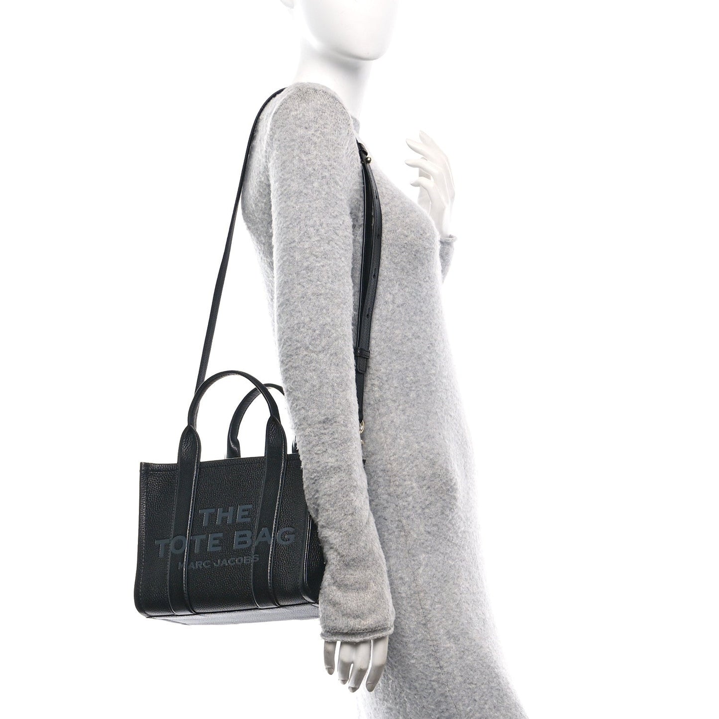 Marc Jacobs Grained Calfskin Small The Tote Bag Black