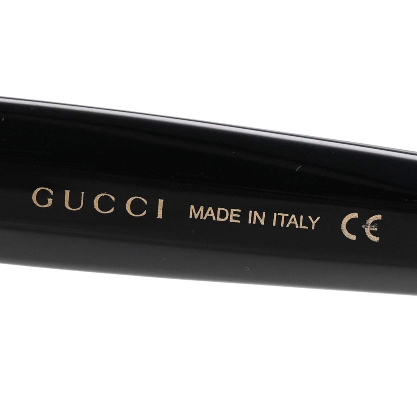 Gucci Acetate Crystal Star Round Frame Sunglasses GG0208S Black