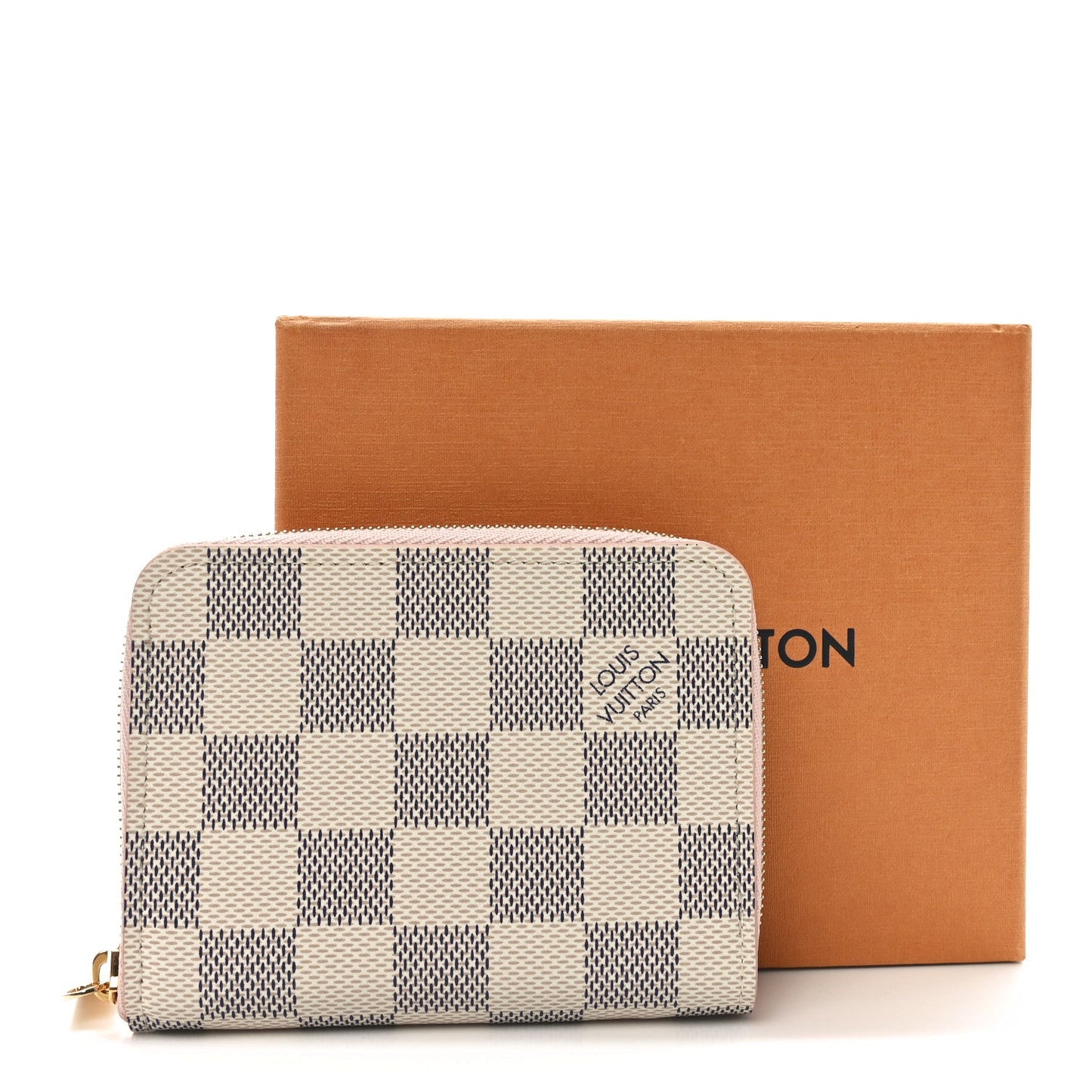 Louis Vuitton Damier Azur Zippy Coin Purse Rose Ballerine