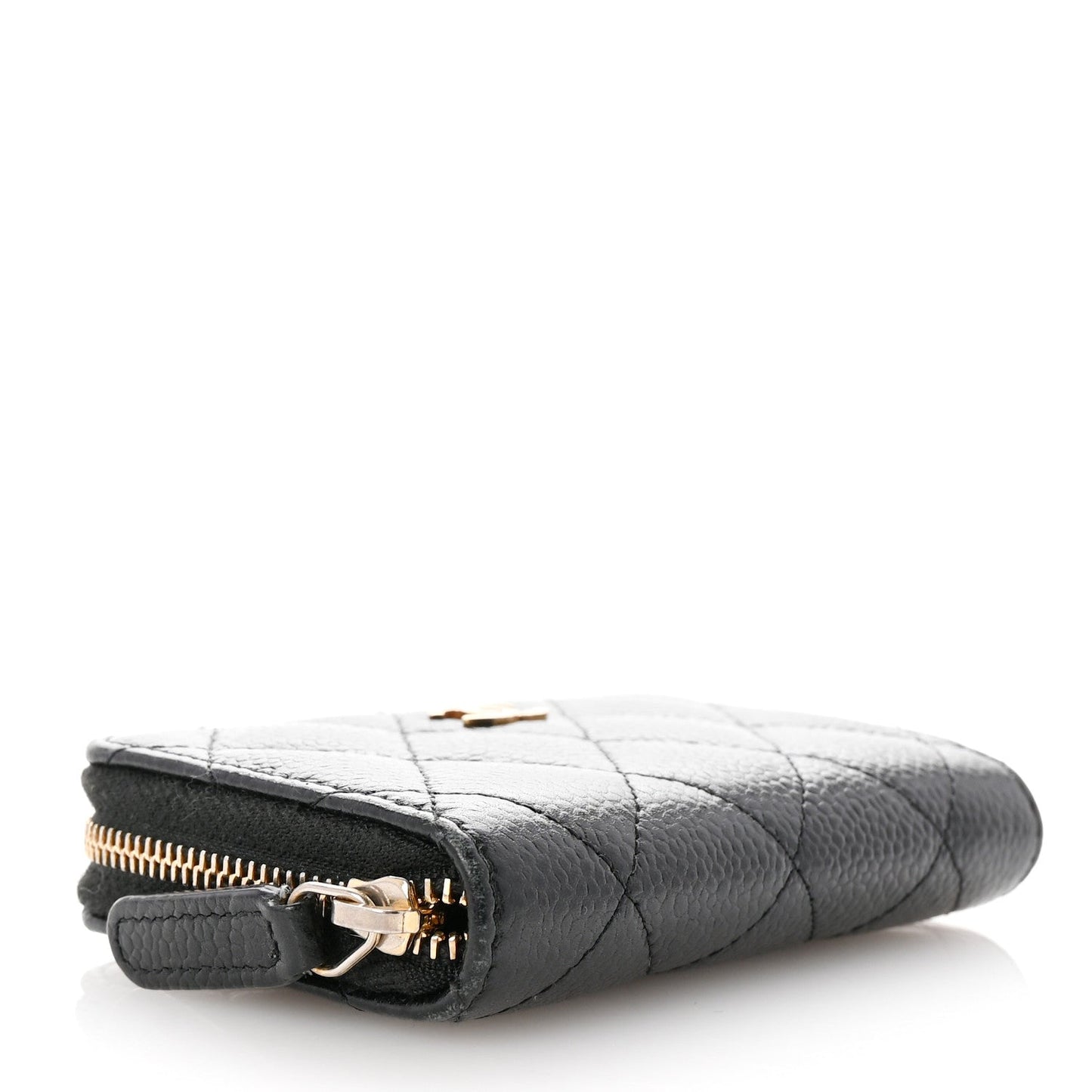 Chanel Caviar Quilted Zip Coin Purse Black